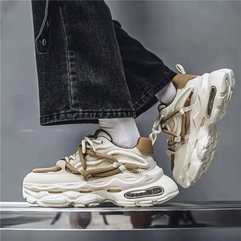 2024 Platform Men Shoes Fashion Clunky Sneakers Casual Shoes Breathable Sports Dad Shoes Male Fitness Footwear Off White Shose Y2Bags