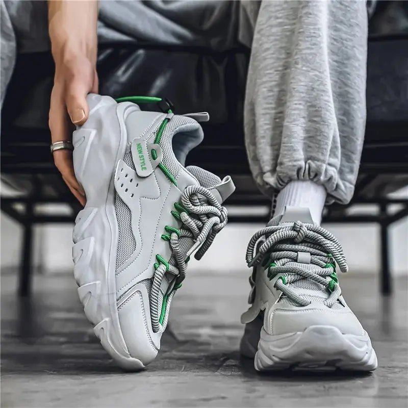 Men's Shoe Breathable Thick Soled Casual Sneakers Outdoor Running Four Seasons New Tennis Men Soft Soles Comfort Male Sneakers Y2Bags